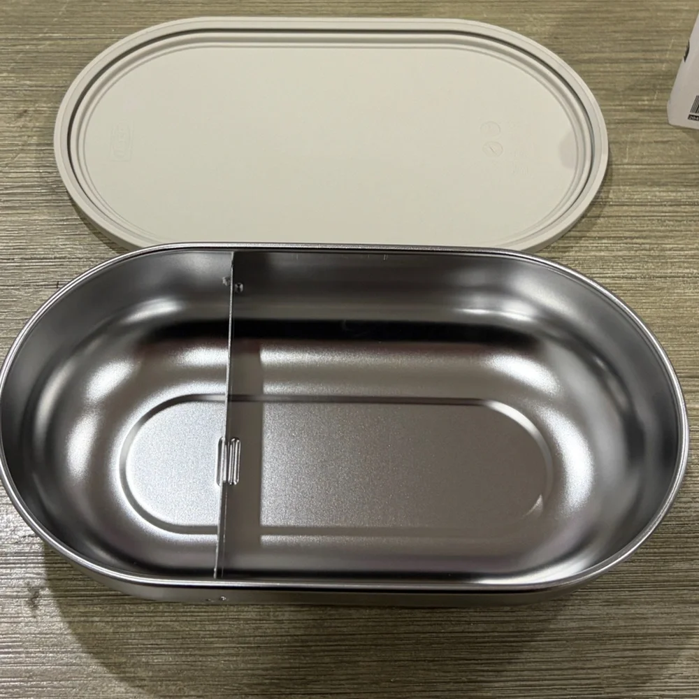 IKEA HALVVARM Food Container With Lid & Divider (204.972.21) NEW